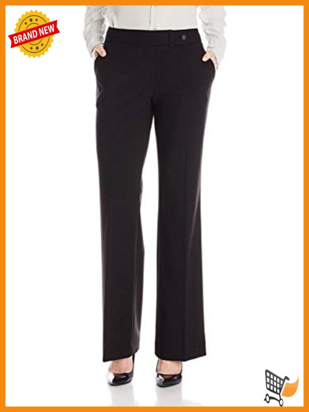 Classic Fit Straight Leg Lux Suit Pants for Work